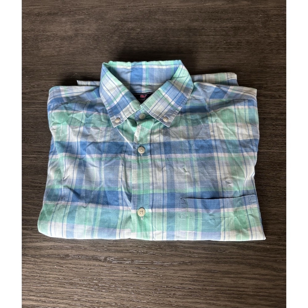Vineyard Vines Classic Fit Murray Shirt. Long Sleeve Button Up. Mens Large. Mint